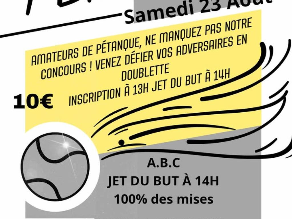 Concours de pétanque à Salon-La-Tour