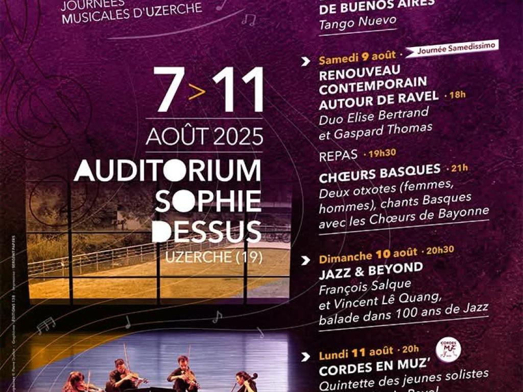 MUZ' : Journées Musicales d'Uzerche - 100 ans de Jazz avec François Salque