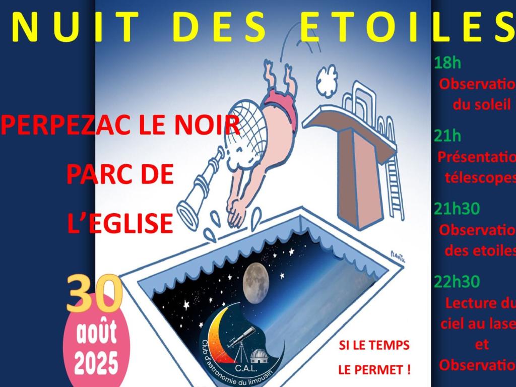 Nuit des étoiles à Perpezac-le-Noir