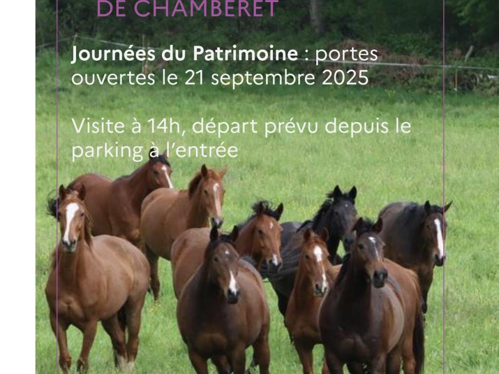 Journées Européennes du Patrimoine : visite  du Plateau technique de Chamberet