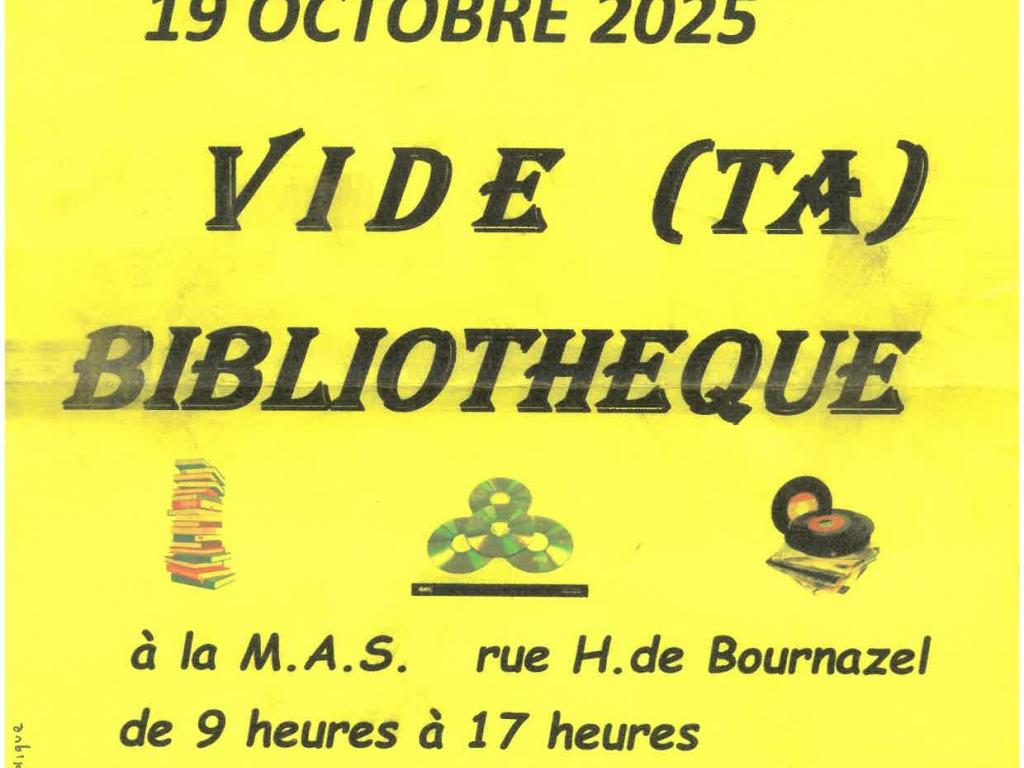 Vide ta  bibliothèque