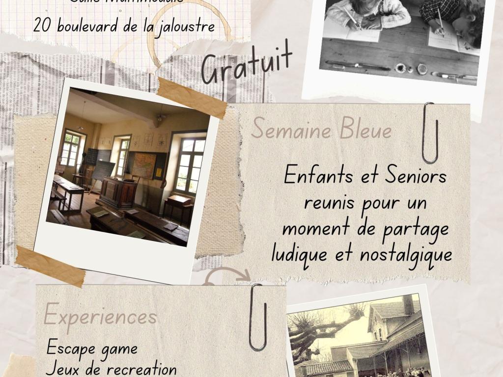 Semaine bleue : ateliers intergénérationnels