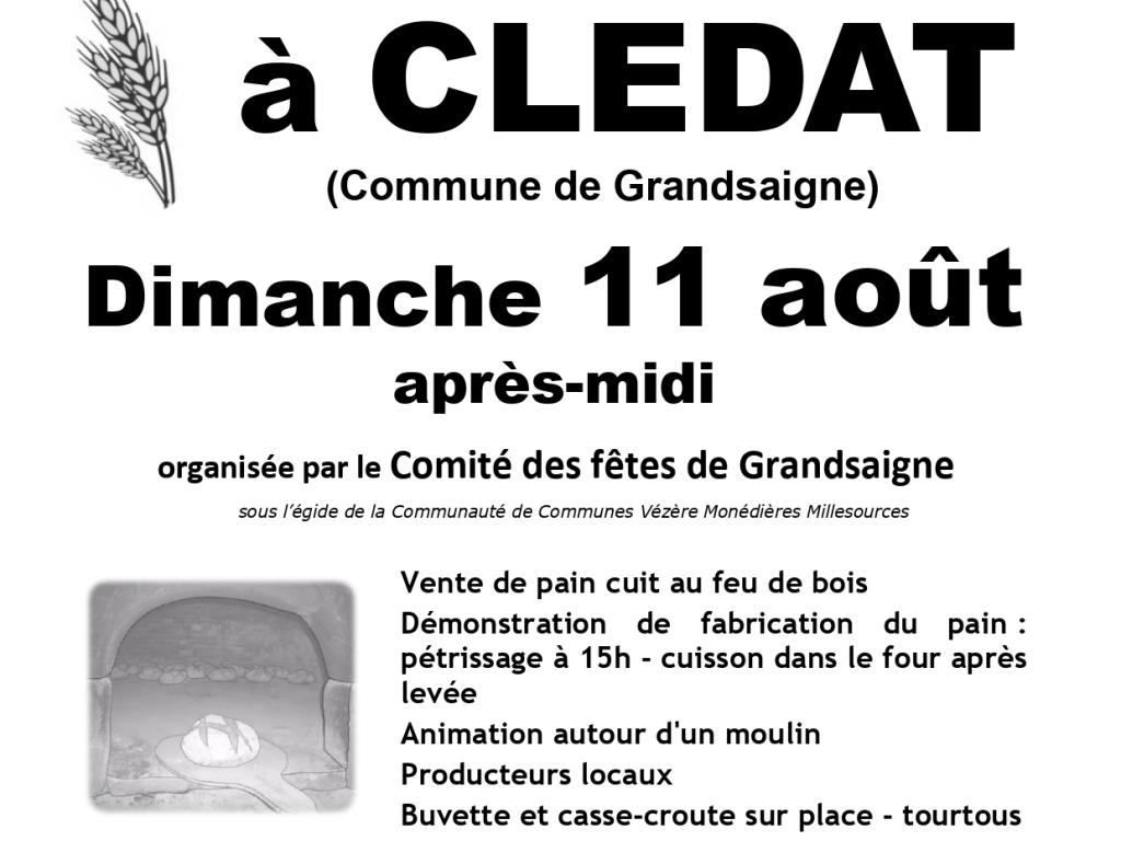 Fête du pain à Clédat