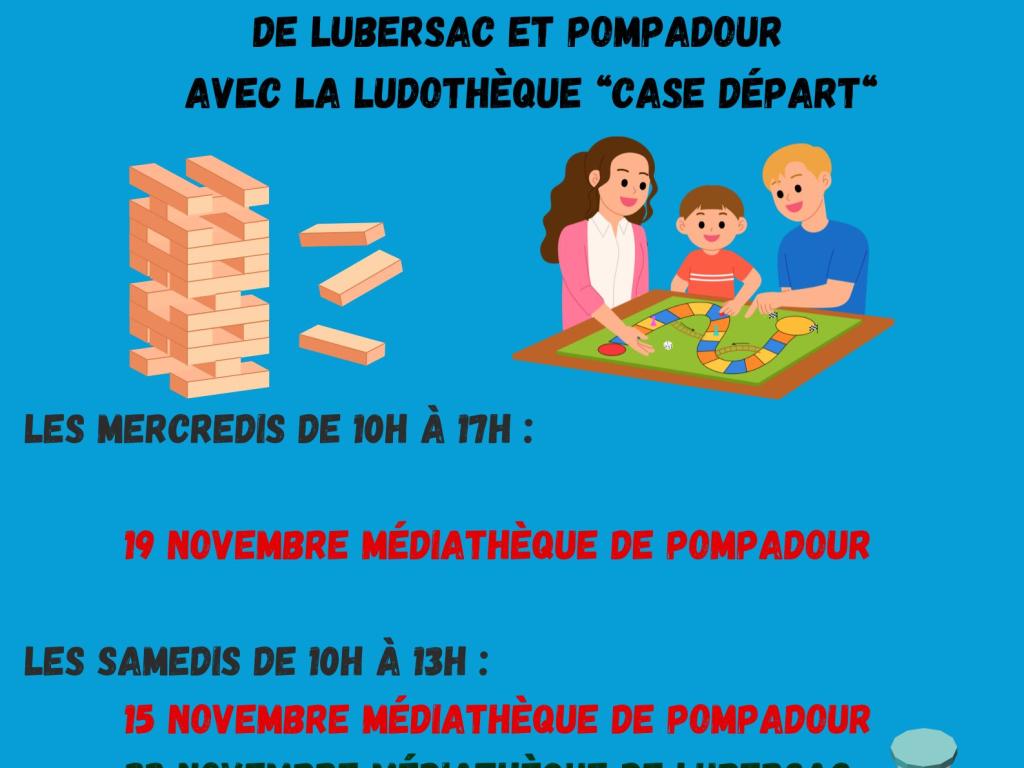 Atelier jeux de société à la médiathèque de Pompadour