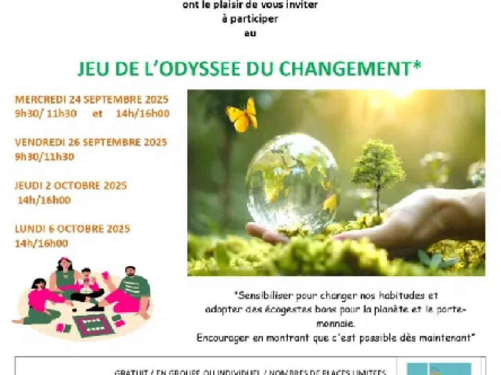 Jeu de l’Odyssée du changement  (Appartement pédagogique Face Limousin)