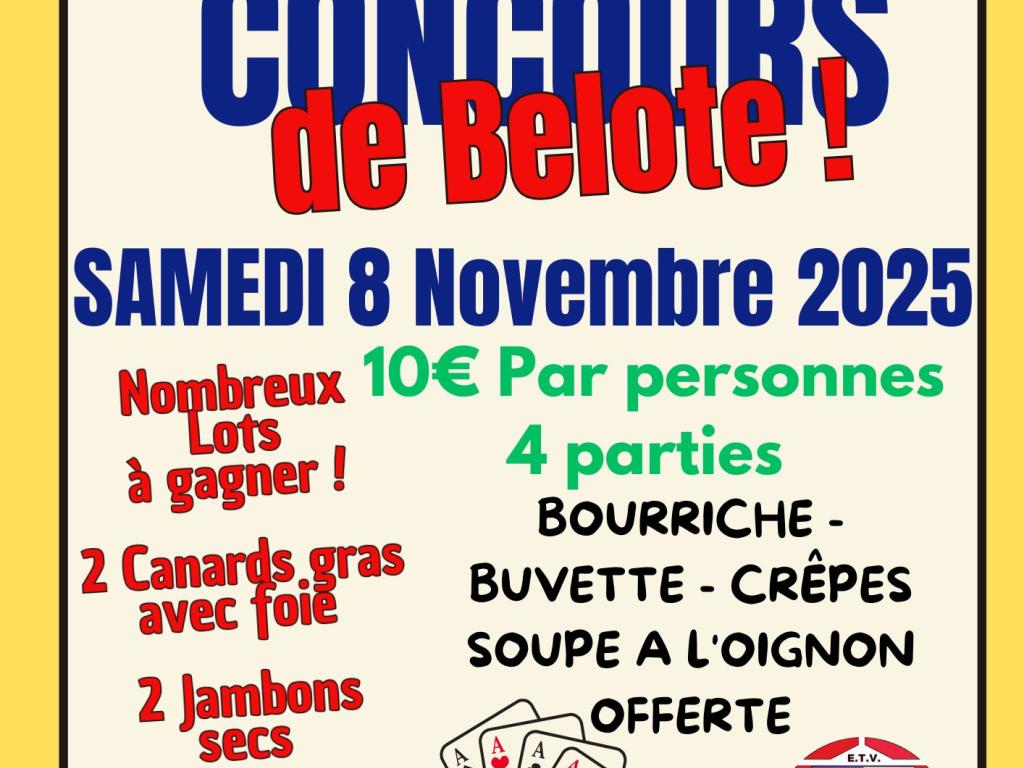 Concours de belote à Troche