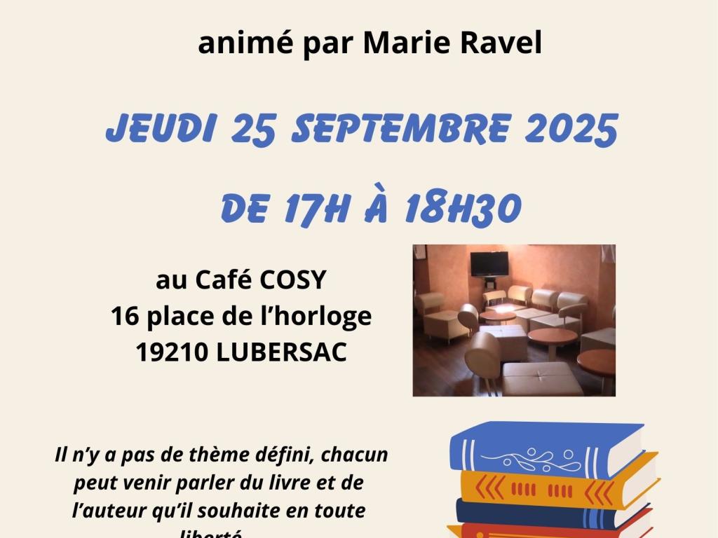 Cercle de lecture au Café Cosy