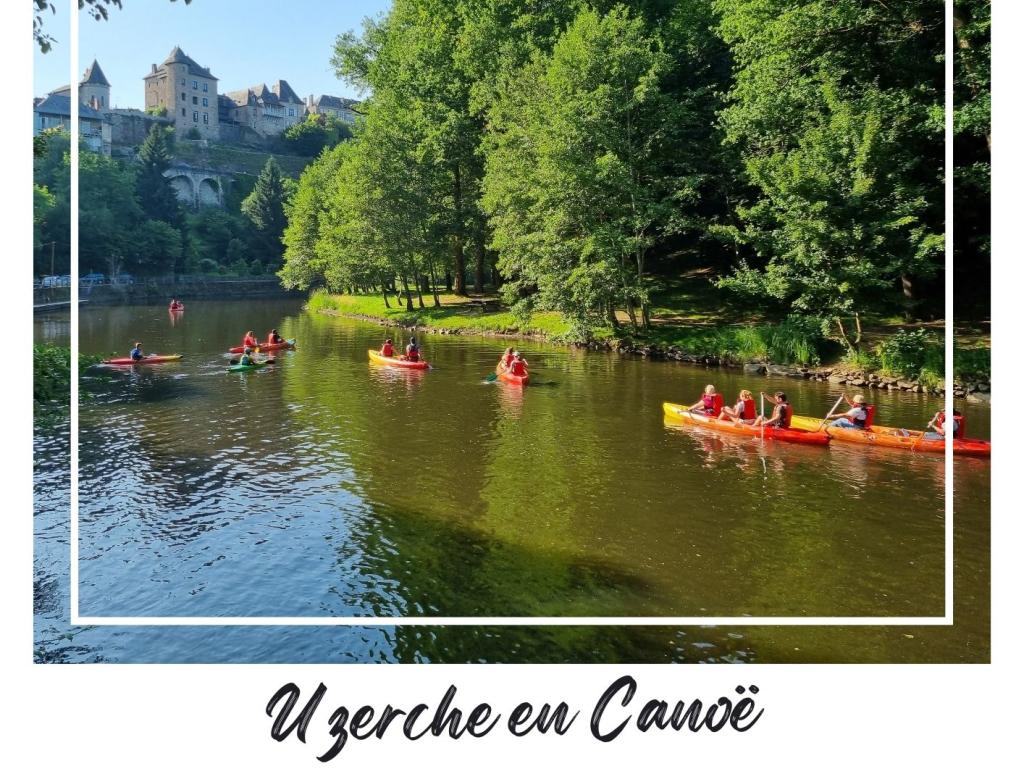 Uzerche en canoë - visite sur la Vézère