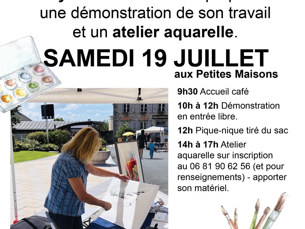 Atelier aquarelle avec Sylvia BOUREAU