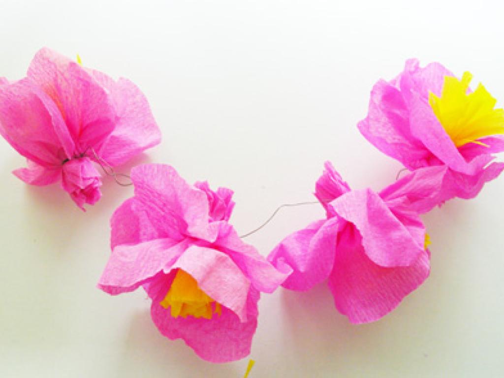 Atelier du mercredi | Fleurs en crépon