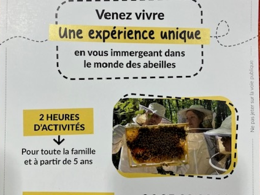 Atelier découverte de l'apiculture (Le miel de Clem)