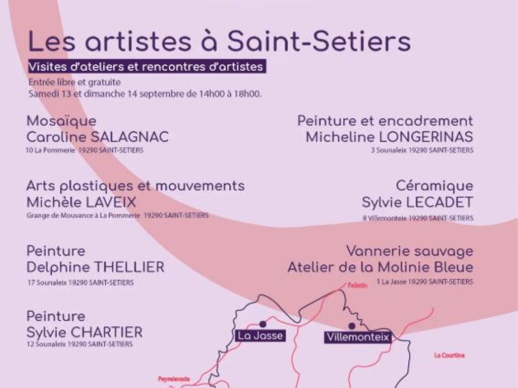 Les artistes à Saint-Setiers