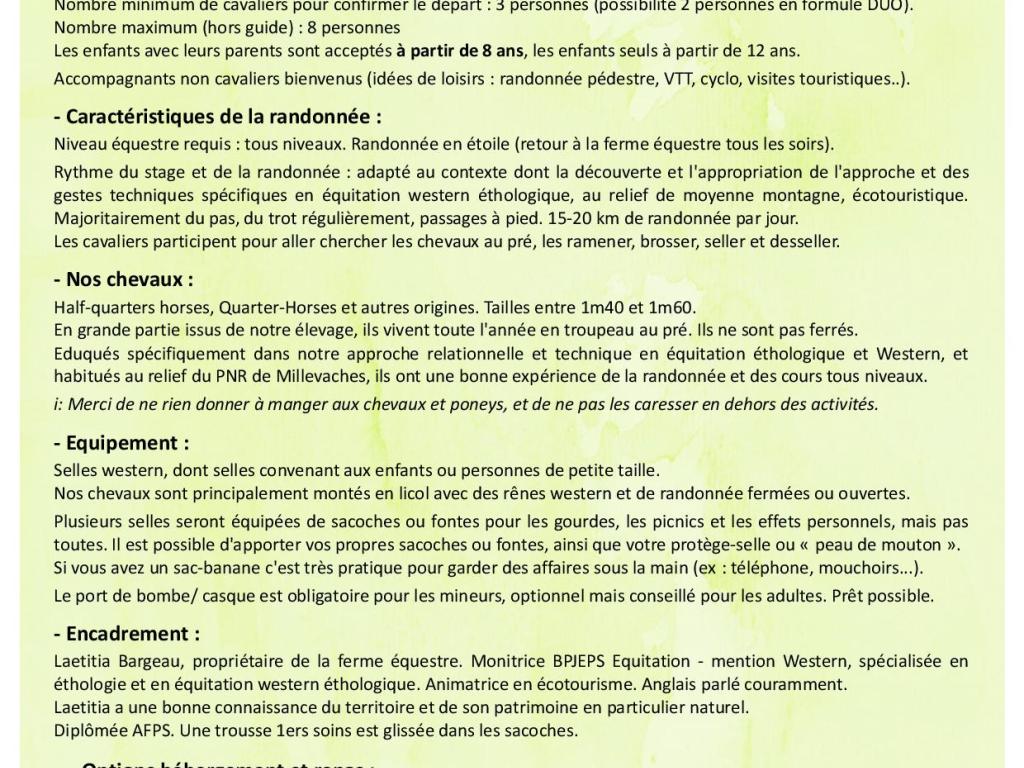 Randonnée équestre 3 jrs Au coeur des Monédières