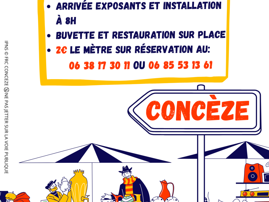 Vide-grenier à Concèze