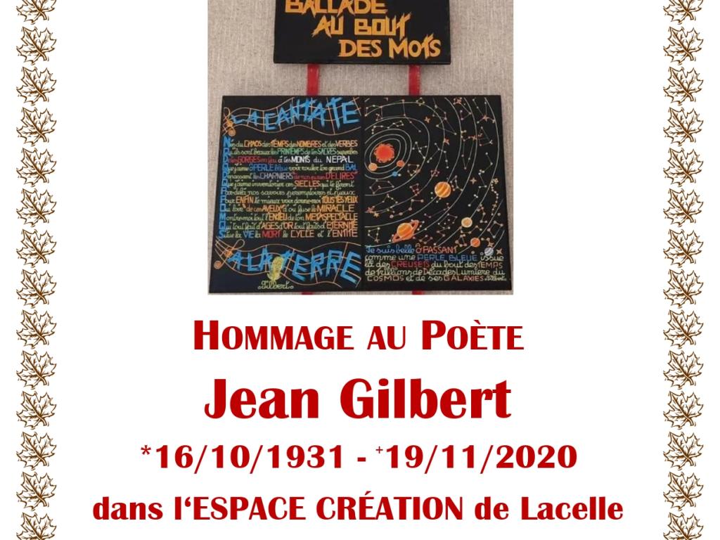 Journées Européennes du Patrimoine : Exposition hommage au Poète Jean Gilbert