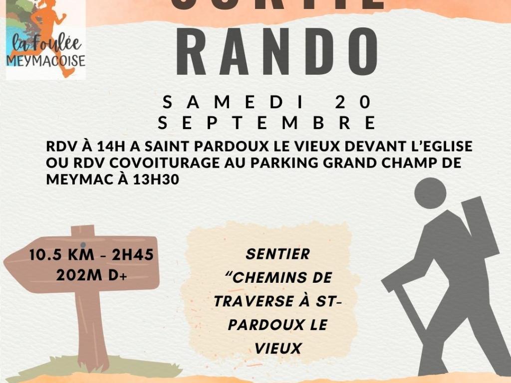 Sortie rando - "Chemins de traverse" à Saint-Pardoux-le-Vieux