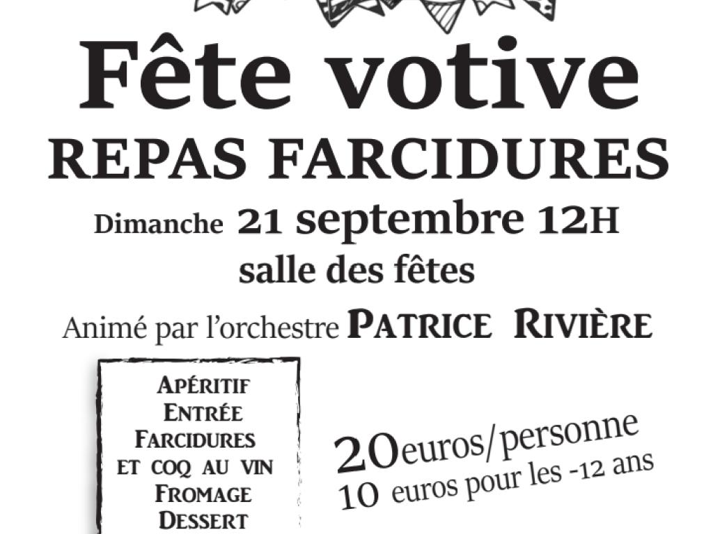 Fête votive - Repas farcedures