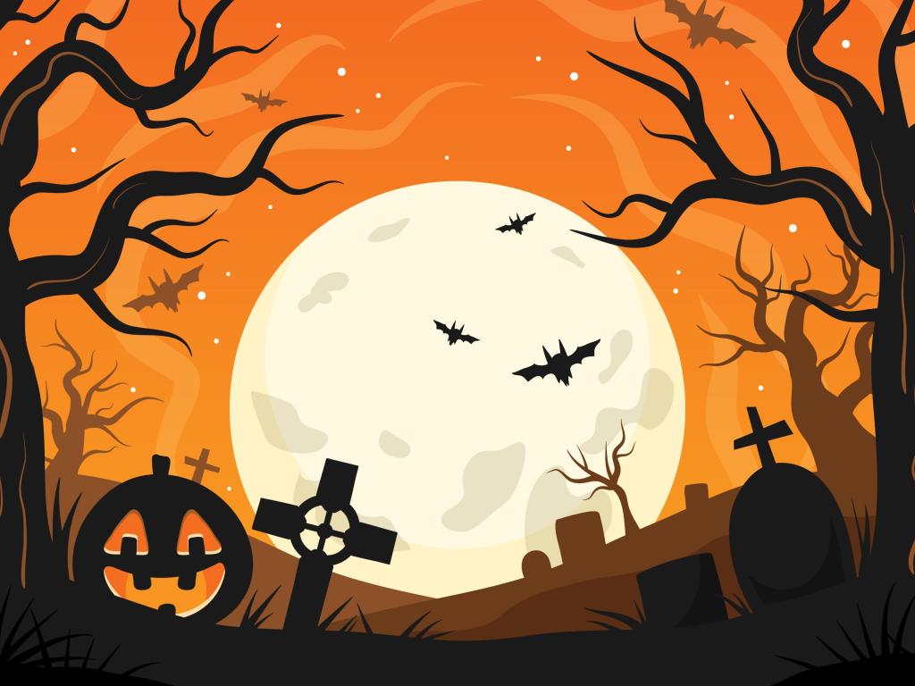 Atelier Halloween création d'une guirlande d'Halloween en origami