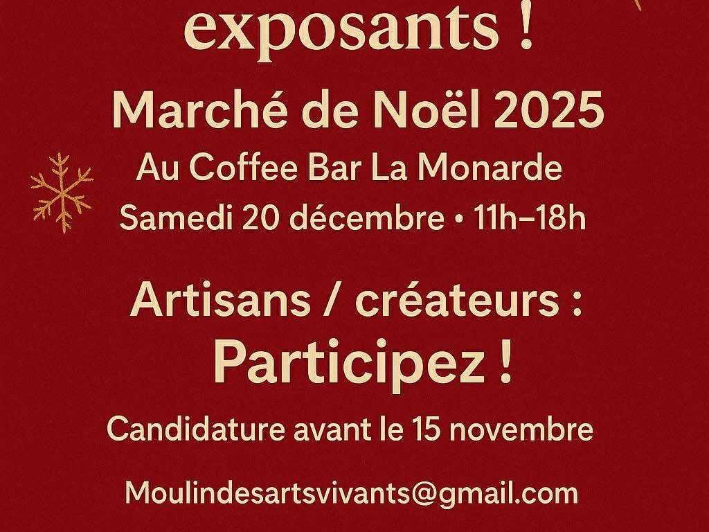Marché de Noël au Coffe Bar La Monarde