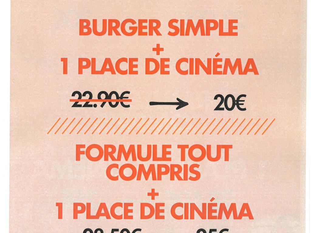 Offre restau - ciné