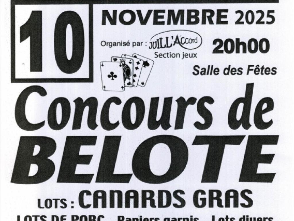 Concours de belote