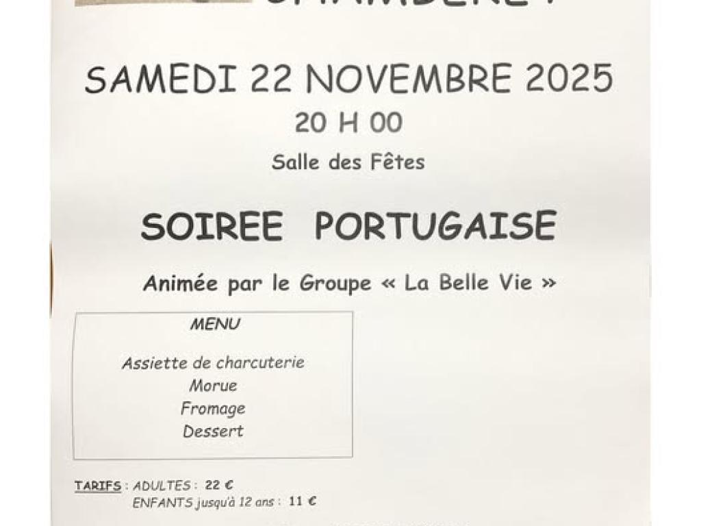 Soirée Portugaise