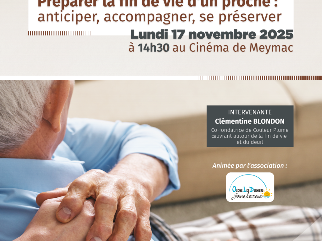 Conférence : Préparer la fin de vie d’un proche