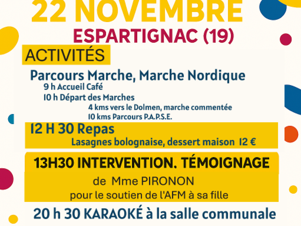 Téléthon à Espartignac