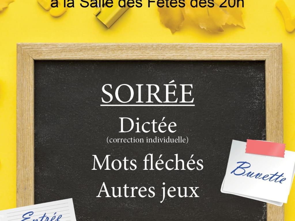 Soirée dictée, mots fléchés et autres jeux
