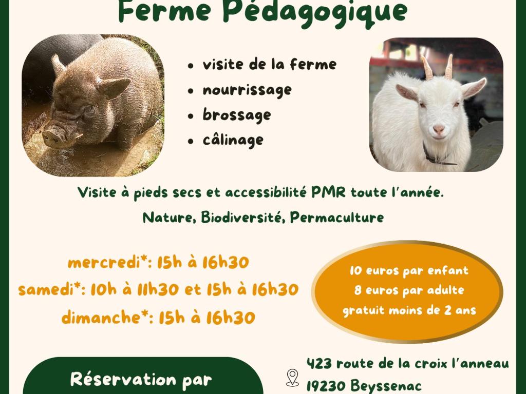 Ferme pédagogique : Au pré du vivant