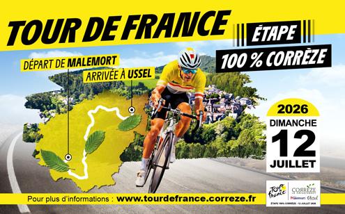 Tour de France 2026 : une étape 100 % Corrèze