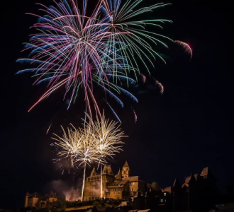 Feu d'artifice le 14 juillet en Corrèze