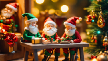 Père Noël à table