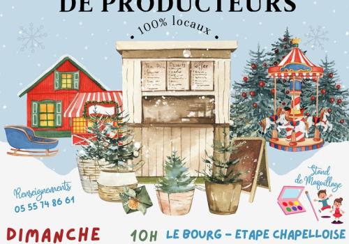 marché de Noel 2023 la chapelle aux brocs | L'Etape Chapelloise marché de Noel 2023 la chapelle aux brocs