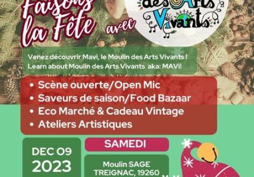 TREIGNAC Faisons la fête avec MAVI 09.12.2023 | ©MAVI TREIGNAC Faisons la fête avec MAVI 09.12.2023