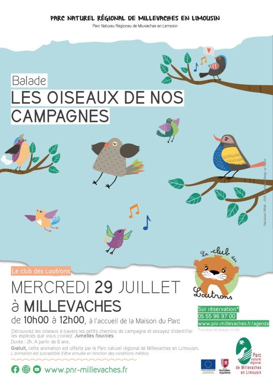 Balade les oiseaux de nos campagnes
