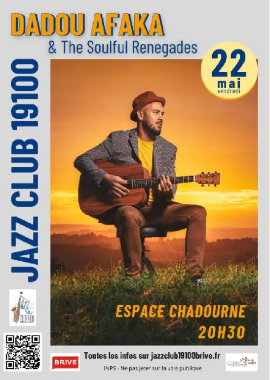 Concert Jazz club: Dadou Afaka & the soulful renegade (Espace Chadourne)