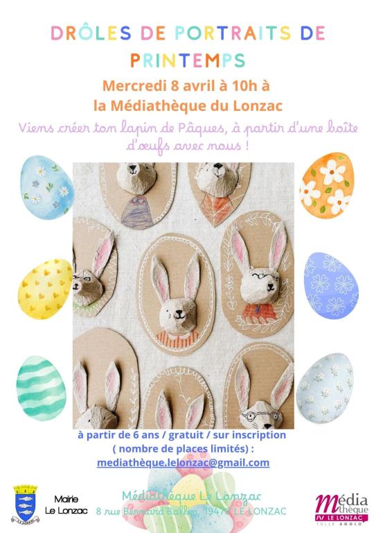 Médiathèque : Droles de portraits de printemps