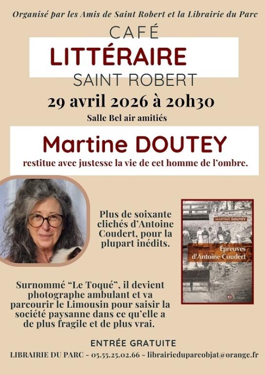Café littéraire avec Martine Doutey
