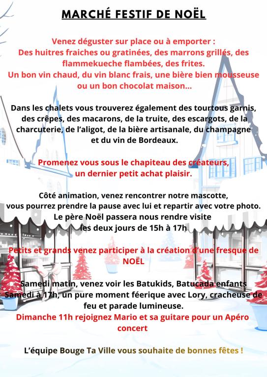 Marché de Noël festif