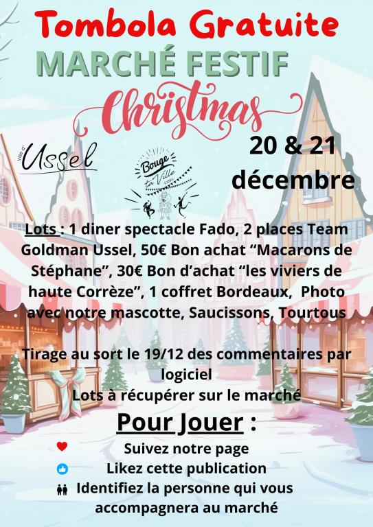 Marché de Noël festif