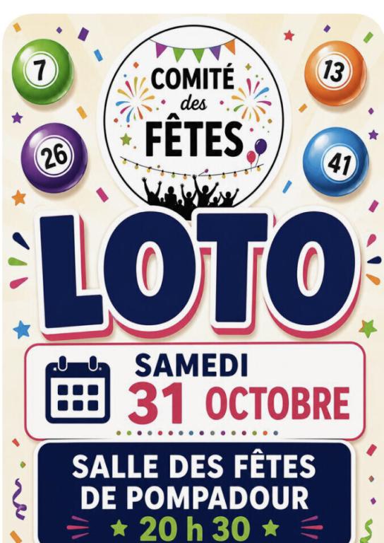 Grand loto d'automne à Pompadour