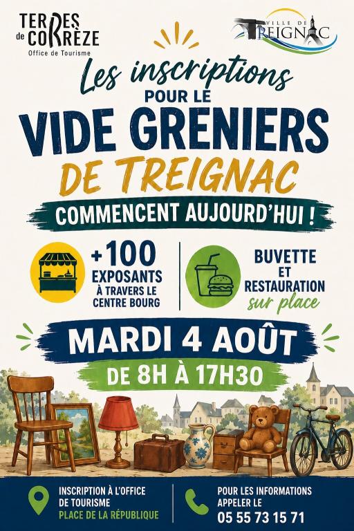 Vide grenier à Treignac