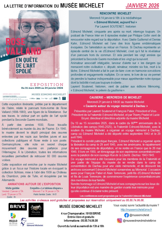 Rencontre Michelet: « Edmond Michelet aujourd’hui» (Médiathèque du centre)