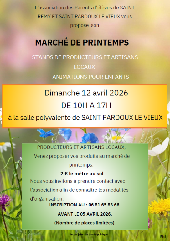 Marché de Printemps artisans et producteurs