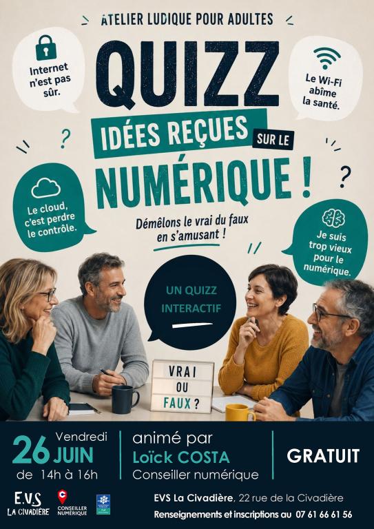 Atelier numérique : quizz des idées reçues