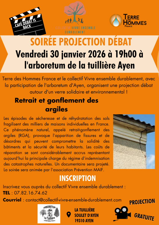 Projection débat sur Gonflement des terres et changements climatiques