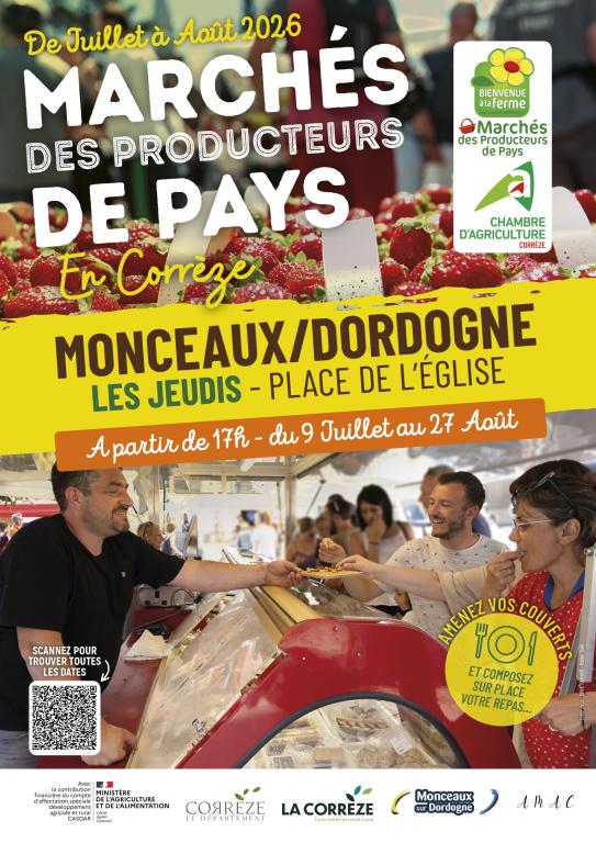 Marché des Producteurs de Pays de Monceaux sur Dordogne