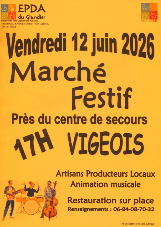 Marché festif à Vigeois