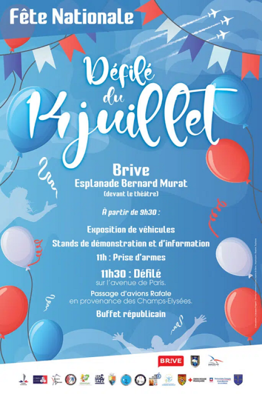 Fête nationale: Défilé à Brive